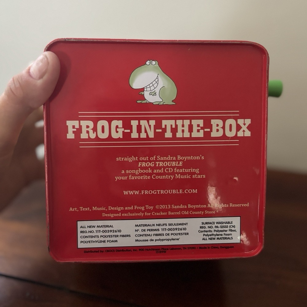 WORKING FROG-IN-THE-BOX  - Jack-In-The-Box 2013 Boynton‎ Frog Trouble - Picture 7 of 11